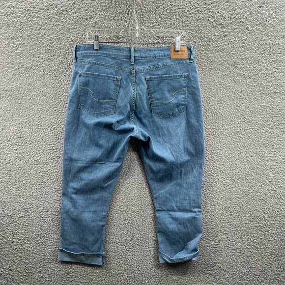 Signature by Levi Strauss Blue Denim Capris - Picture 2 of 15